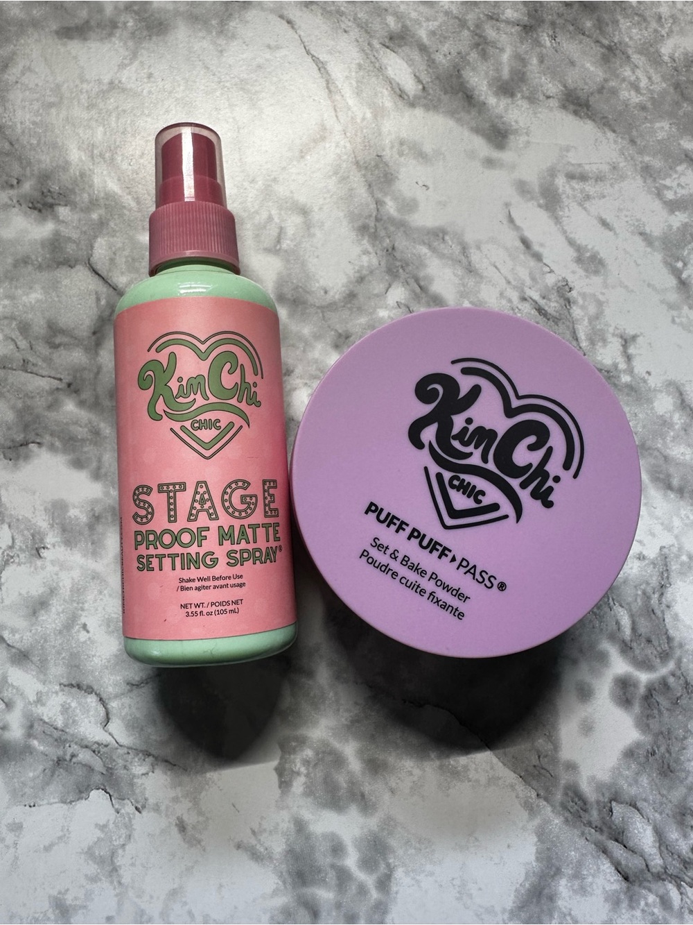 KimChi Chic Pastel Setting & Puff Powder Duo - Peachy